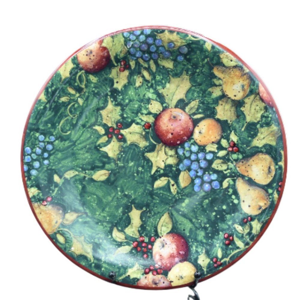 Certified International Susan Winget Evergreen Plate